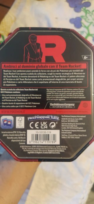Pokèmon tcg Nidoking ex tin team rocket italiano