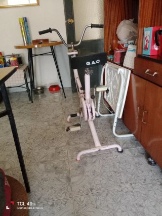 Bicicleta estática G.A.C. blanca