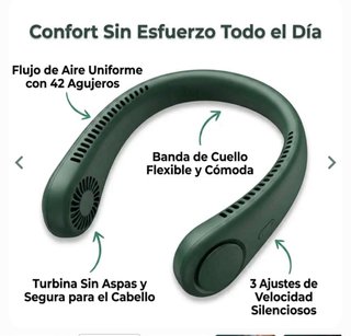 Ventilador de cuello blanco