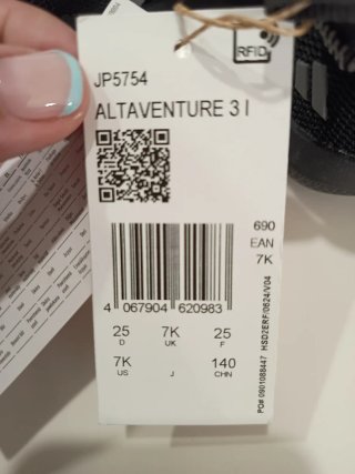 Zapatillas Adidas ALIAVENTURE 31 Talla 25 Nuevas