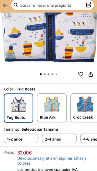 Chaleco flotador Splash About infantil