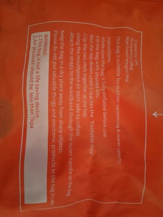 Bolsa natación impermeable Naturehike naranja