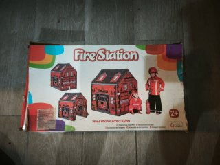 Tienda campaña bomberos niños