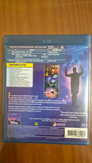 Blu-ray Fantasía El Clásico Original Disney