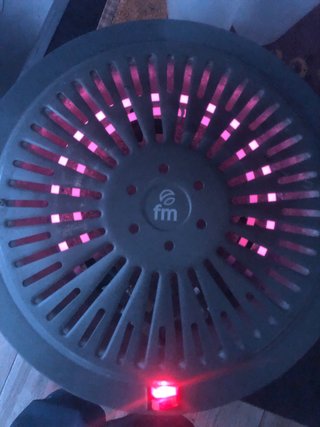 Brasero FM Metal Gris con Interruptor Rojo