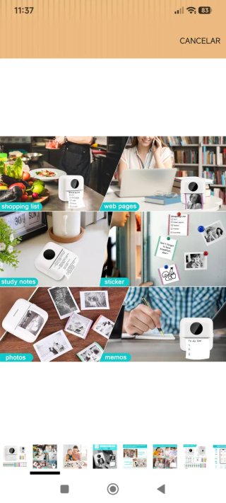 Impresora Portátil NK + 3 Rollos Papel