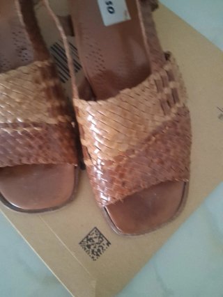 Sandali Melluso donna marrone intrecciati