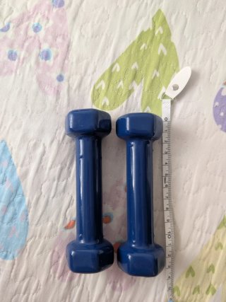 Pack 2 mancuernas 0.5 kg azules