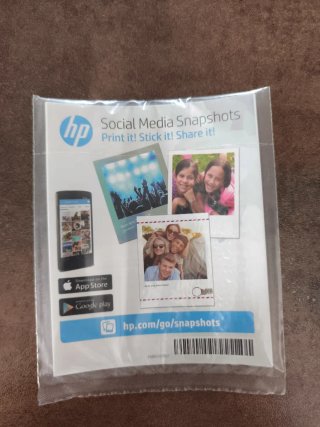 Hojas de pegatinas HP Social Media Snapshots