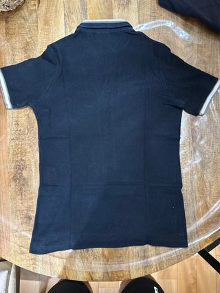 Polo Lacoste Mujer Negro y Blanco