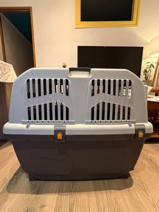 Transportín Perro SKUDO 5 IATA Gris/Blanco