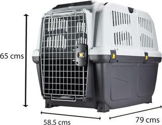 Transportín Perro SKUDO 5 IATA Gris/Blanco