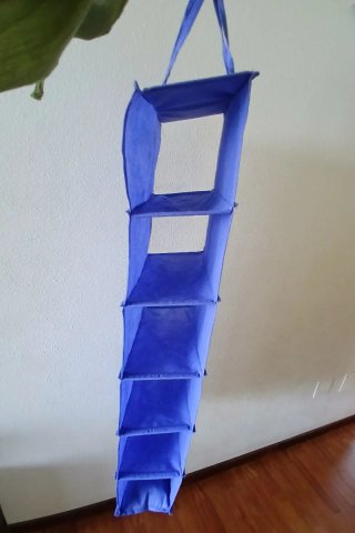 Zapatero colgante de tela