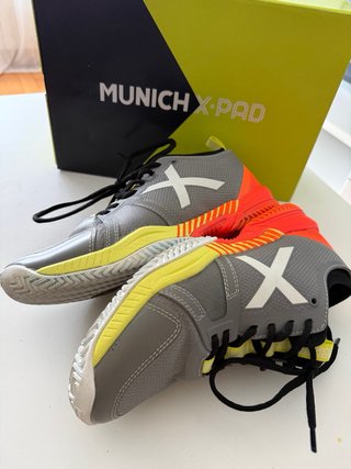 Zapatillas Munich X-Pad Grises y Naranjas