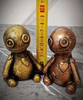 Coppia Pupazzi Gotici Voodoo Bambole Creepy Cute