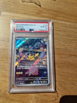 Carta Pokémon Pikachu SV2a JP PSA 10