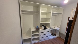 Armario vestidor 3 módulos blanco