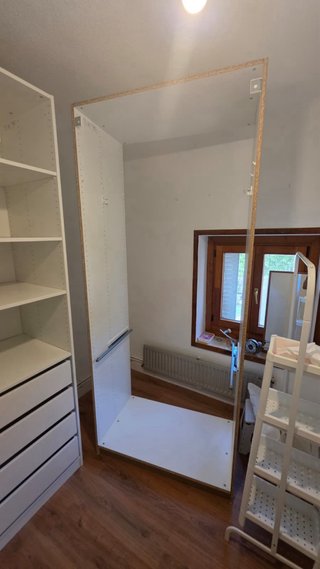 Armario vestidor 3 módulos blanco