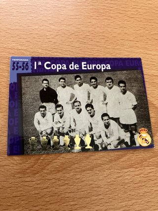 Cromo 1ª Copa de Europa 55-56