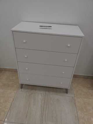Cajonera blanca 4 cajones