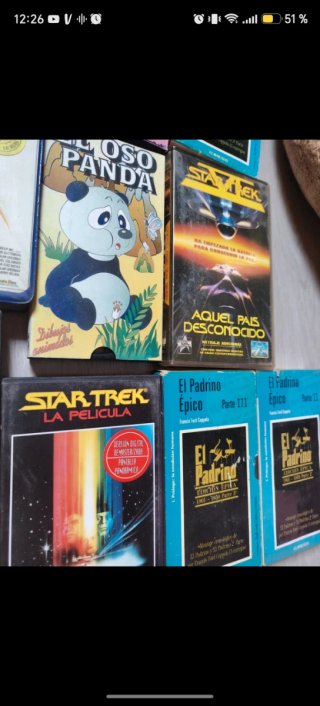 Lote 14 VHS: Star Trek, El Padrino, Clásicostodox2