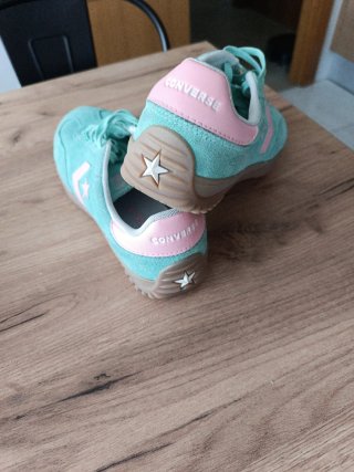 Zapatillas Converse verde menta y rosa