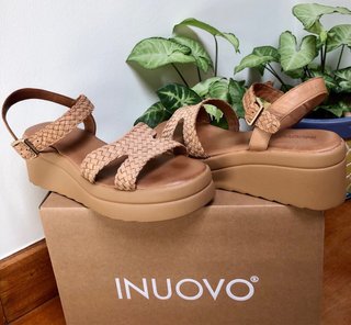 Sandalias Inuovo Piel Beige
