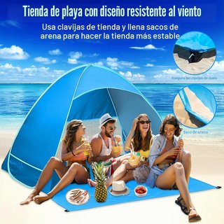 Tienda de Campaña Playa Pop Up UPF 50+ BUOAZR