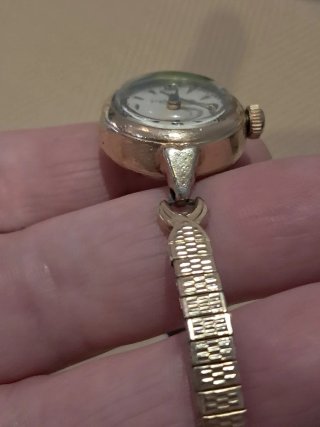 Vintage reloj de pulsera dorado y plateado