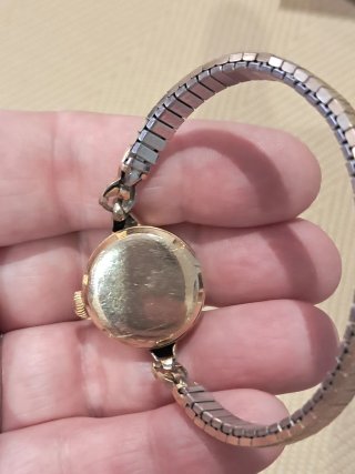 Vintage reloj de pulsera dorado y plateado