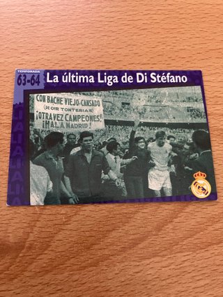 Cromo Real Madrid 63-64 Di Stéfano