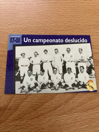 Cromo Real Madrid Temporada 07-08