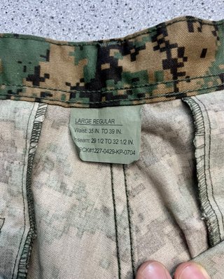 Uniforme Marpat EEUU Completo