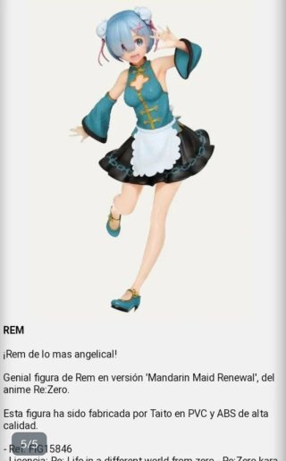Figura Re: Zero Preciosus Figure Rem Mandarin