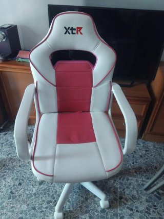 Silla Gaming XTR Blanca y Rosa
