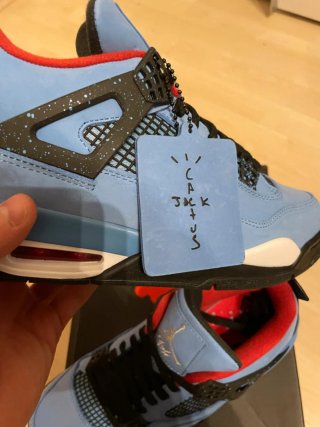 Jordan 4 Retro Travis Scott Blue Talla 42