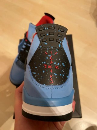Jordan 4 Retro Travis Scott Blue Talla 42