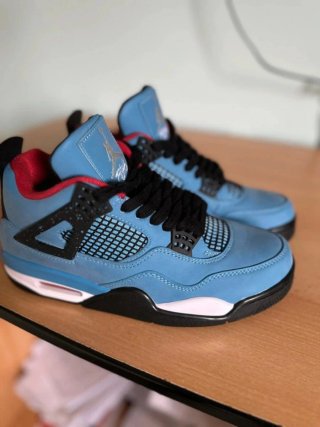 Jordan 4 Retro Travis Scott Blue Talla 42