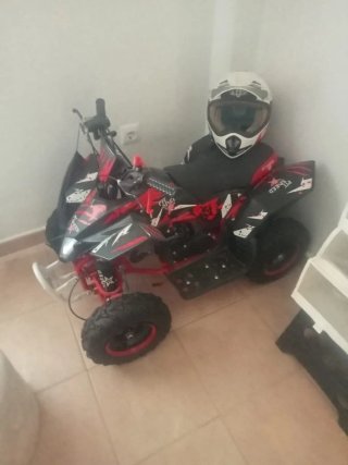 Mini Quad Gasolina 50cc Negro/Rojo