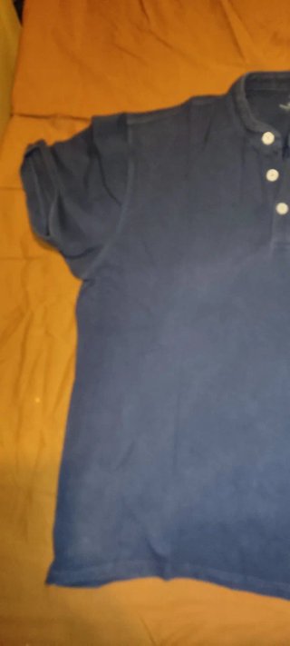 Camiseta L azul Cortefiel