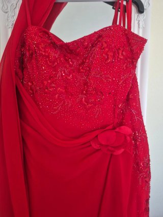 Vestido fiesta Duende Talla 42 Gasa Pedrería