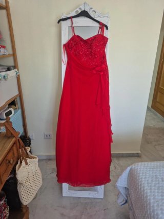Vestido fiesta Duende Talla 42 Gasa Pedrería