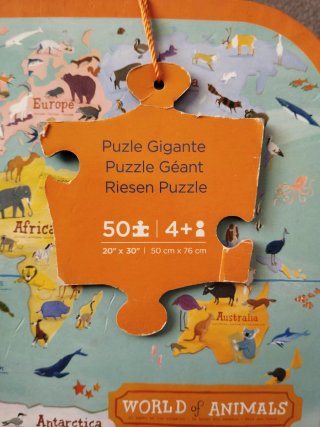 Puzzle Infantil Mapa Mundi Crocodile Creek