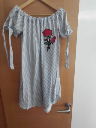 Vestido Verano Rayas Flores Talla Única