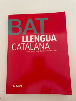 Libro catalán bachillerato