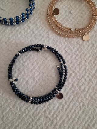 3 bracciali elastici a molla