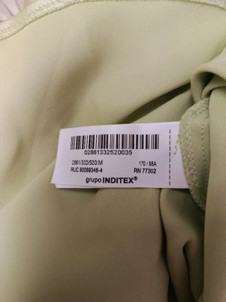 Vestido midi satinado Zara
