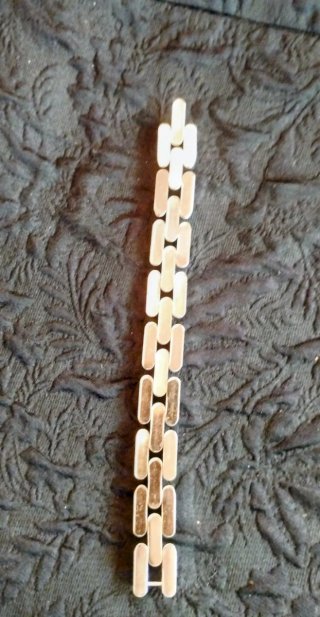 Antichità: Bracciale Vintage Swiss Made Argentato.
