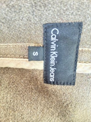 Abrigo lana Calvin Klein Jeans verde M