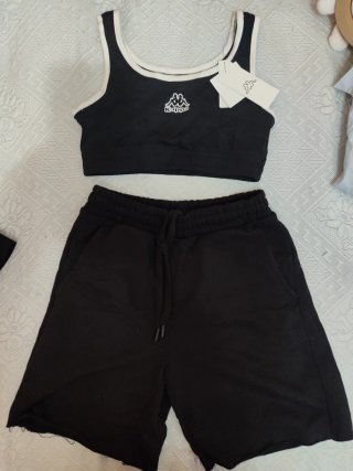 Set sportivo Kappa donna nero
